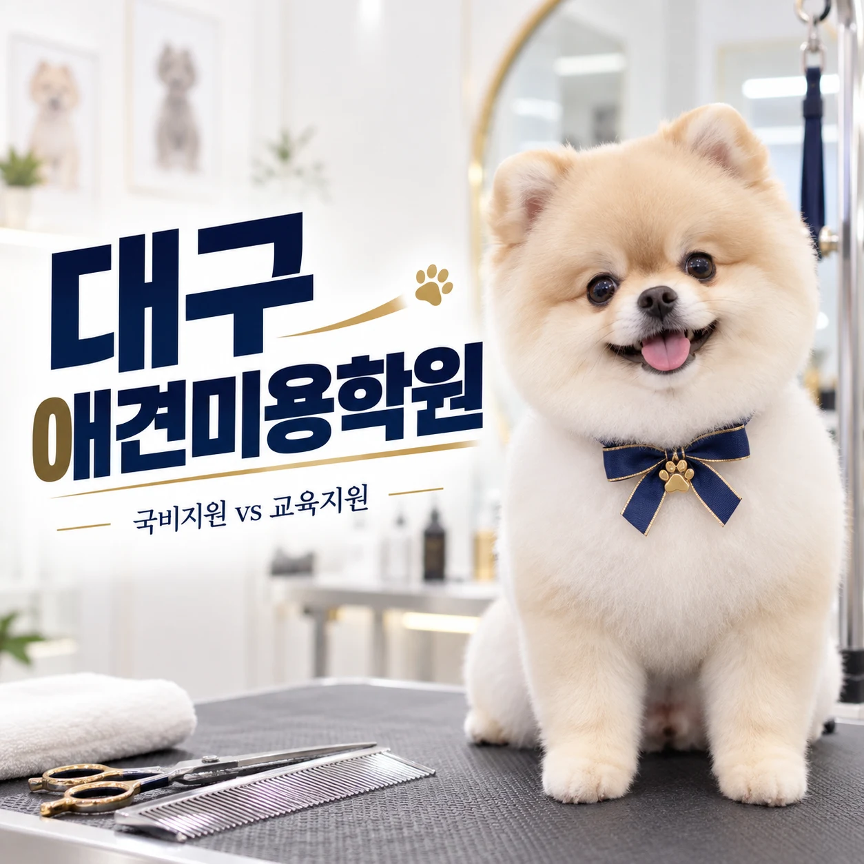 대구애견미용학원 국비지원만 찾아야 할까요? 교육지원도 비교해보세요 - 이바우펫