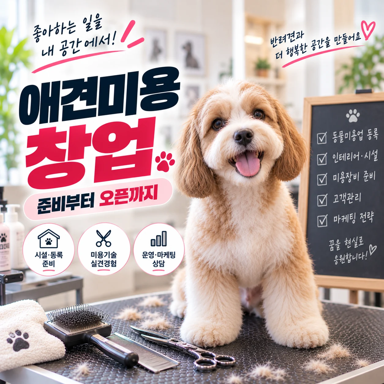 애견미용창업 자격증 취득 후 무엇부터 준비해야 할까요? - 이바우펫